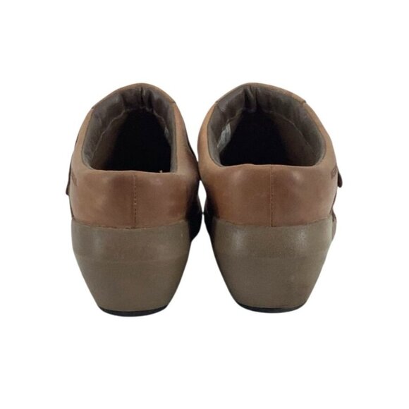 Merrell Luxe Plunge Brown Leather Mule Clog Shoes Women Sz 8.5 - Picture 3 of 7